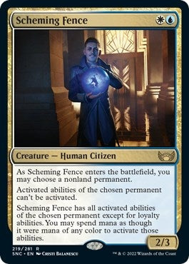 Image for Scheming Fence (219) [Streets of New Capenna] - Magic: The Gathering