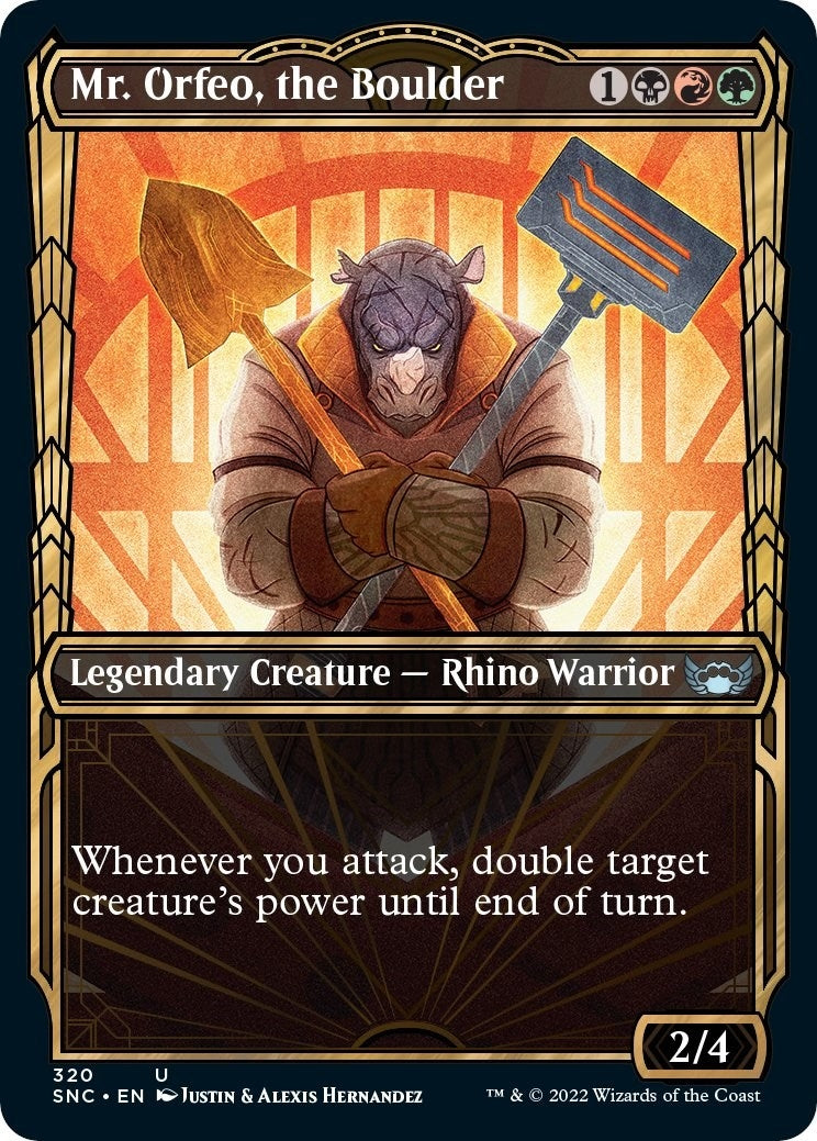 Image for Mr. Orfeo, the Boulder (Showcase) (320) [Streets of New Capenna] - Magic: The Gathering