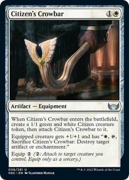 Image for Citizen's Crowbar (8) [Streets of New Capenna] - Magic: The Gathering