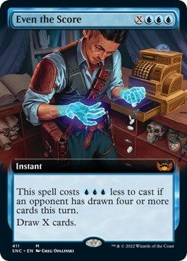 Image for Even the Score (Extended Art) (411) [Streets of New Capenna] - Magic: The Gathering