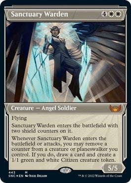 Image for Sanctuary Warden (Showcase) (Foil Etched) (443) [Streets of New Capenna] - Magic: The Gathering