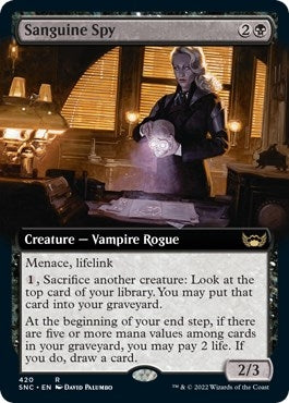 Image for Sanguine Spy (Extended Art) (420) [Streets of New Capenna] - Magic: The Gathering