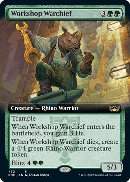 Image for Workshop Warchief (Extended Art) (432) [Streets of New Capenna] - Magic: The Gathering