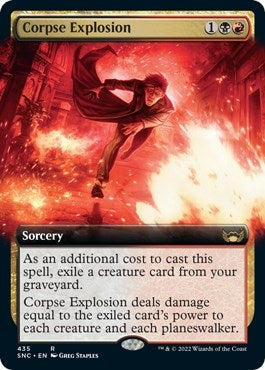 Image for Corpse Explosion (Extended Art) (435) [Streets of New Capenna] - Magic: The Gathering