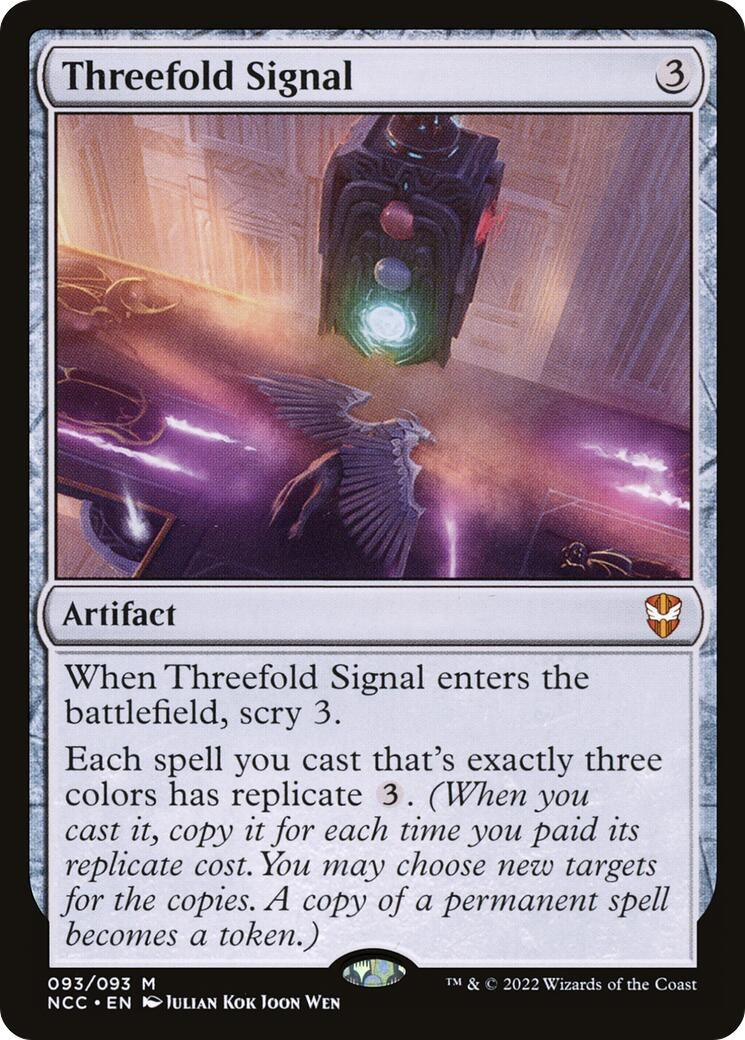 Image for Threefold Signal (93) [Streets of New Capenna] - Magic: The Gathering