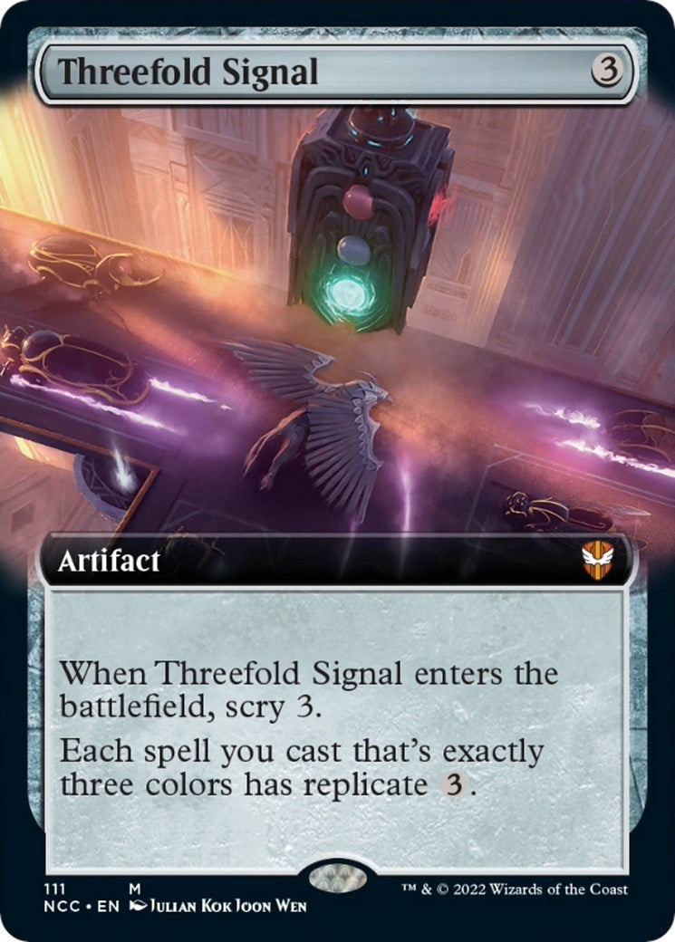 Image for Threefold Signal (Extended Art) (111) [Streets of New Capenna] - Magic: The Gathering