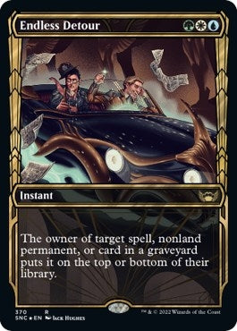 Image for Endless Detour (Gilded Foil) (370) [Streets of New Capenna] - Magic: The Gathering