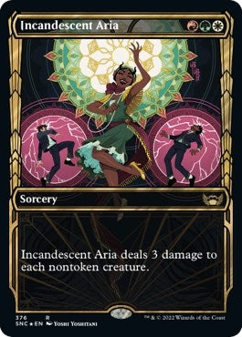 Image for Incandescent Aria (Gilded Foil) (376) [Streets of New Capenna] - Magic: The Gathering