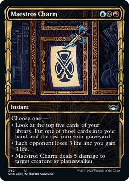 Image for Maestros Charm (Gilded Foil) (382) [Streets of New Capenna] - Magic: The Gathering