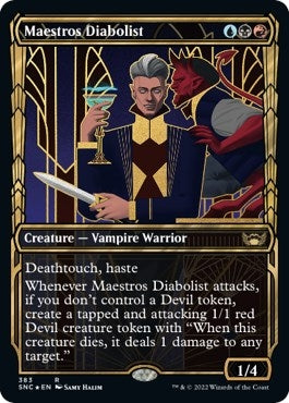 Image for Maestros Diabolist (Gilded Foil) (383) [Streets of New Capenna] - Magic: The Gathering