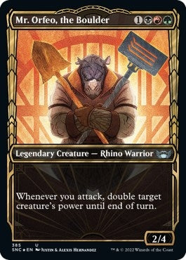 Image for Mr. Orfeo, the Boulder (Gilded Foil) (385) [Streets of New Capenna] - Magic: The Gathering