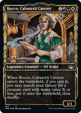 Image for Rocco, Cabaretti Caterer (Gilded Foil) (397) [Streets of New Capenna] - Magic: The Gathering
