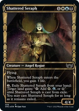 Image for Shattered Seraph (Gilded Foil) (398) [Streets of New Capenna] - Magic: The Gathering