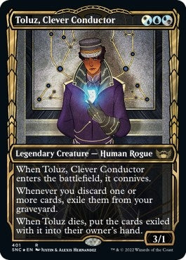Image for Toluz, Clever Conductor (Gilded Foil) (401) [Streets of New Capenna] - Magic: The Gathering