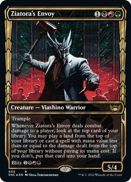 Image for Ziatora's Envoy (Gilded Foil) (405) [Streets of New Capenna] - Magic: The Gathering