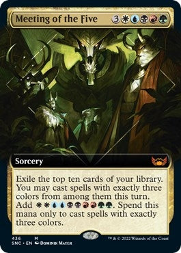 Image for Meeting of the Five (Extended Art) (436) [Streets of New Capenna] - Magic: The Gathering