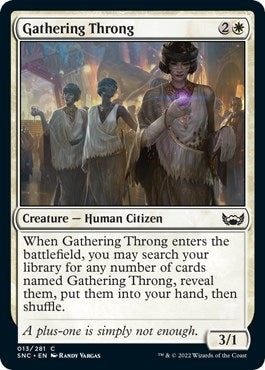 Image for Gathering Throng (13) [Streets of New Capenna] - Magic: The Gathering