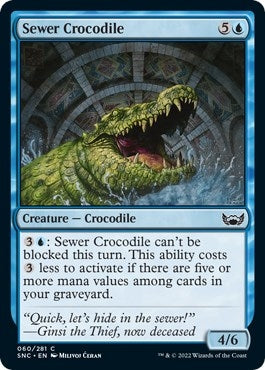 Image for Sewer Crocodile (60) [Streets of New Capenna] - Magic: The Gathering