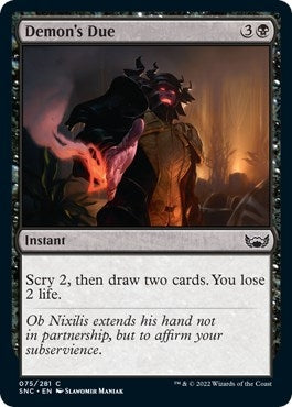 Image for Demon's Due (75) [Streets of New Capenna] - Magic: The Gathering
