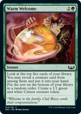 Image for Warm Welcome (164) [Streets of New Capenna] - Magic: The Gathering