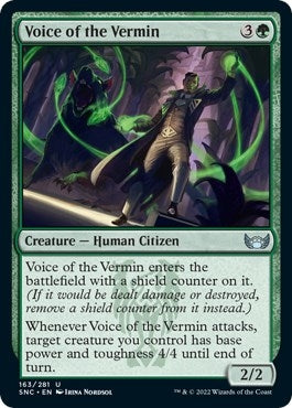 Image for Voice of the Vermin (163) [Streets of New Capenna] - Magic: The Gathering
