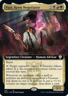 Image for Vazi, Keen Negotiator (Extended Art) (110) [Streets of New Capenna] - Magic: The Gathering