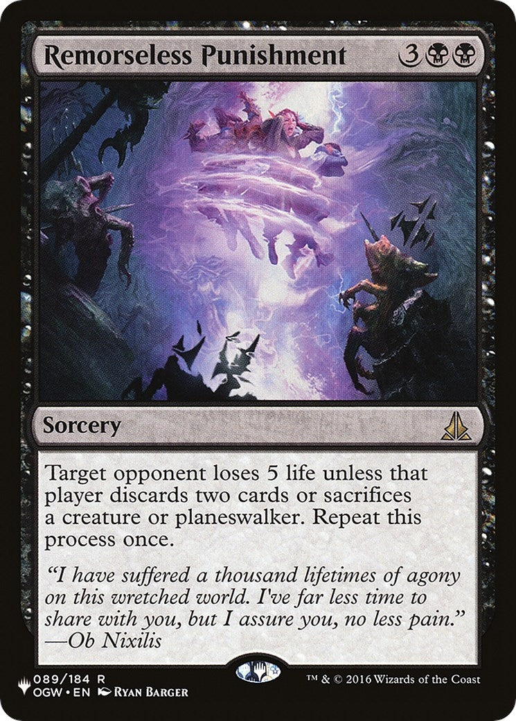 Image for Remorseless Punishment (089/184) [The List Reprints] - Magic: The Gathering
