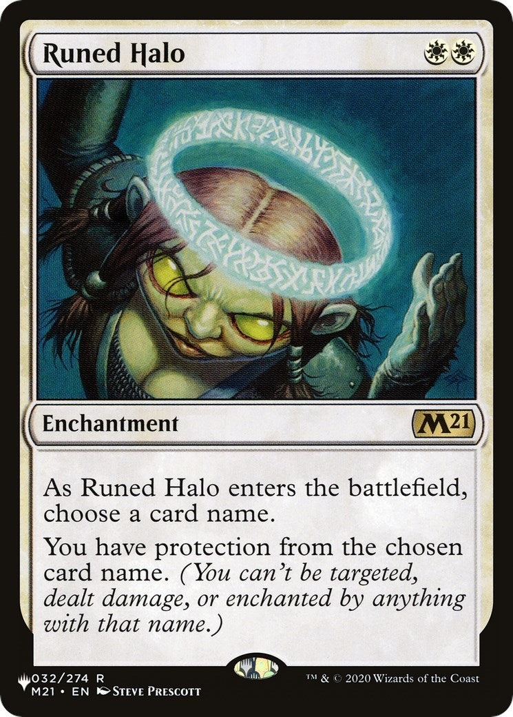Image for Runed Halo (032/274) [The List Reprints] - Magic: The Gathering