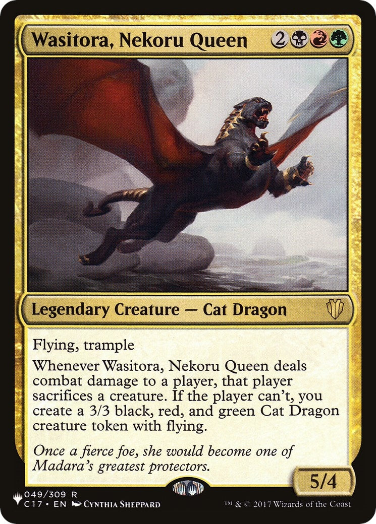 Image for Wasitora, Nekoru Queen (049/309) [The List Reprints] - Magic: The Gathering