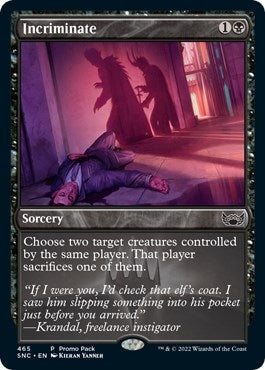Image for Incriminate (465) [Streets of New Capenna] - Magic: The Gathering