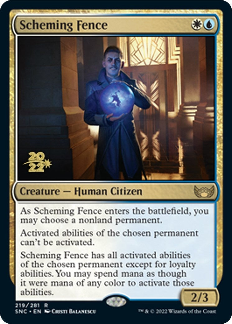 Image for Scheming Fence (219) [Prerelease Cards] - Magic: The Gathering