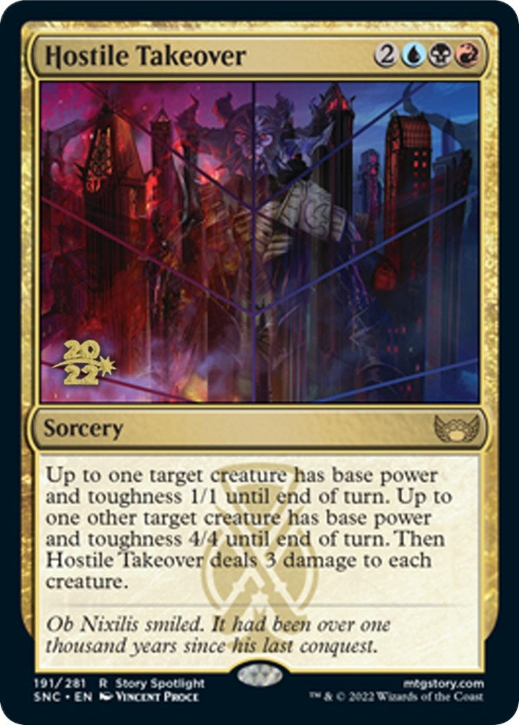 Image for Hostile Takeover (191) [Prerelease Cards] - Magic: The Gathering