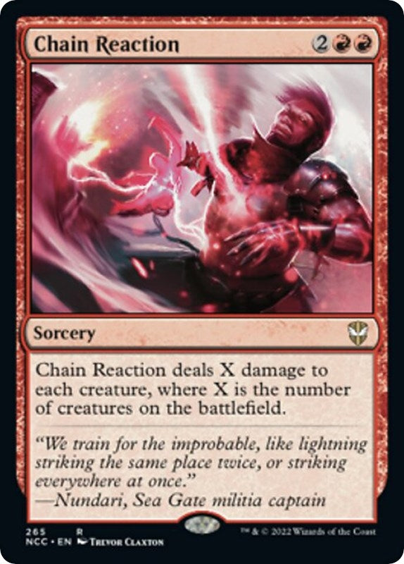 Image for Chain Reaction (265) [Streets of New Capenna] - Magic: The Gathering