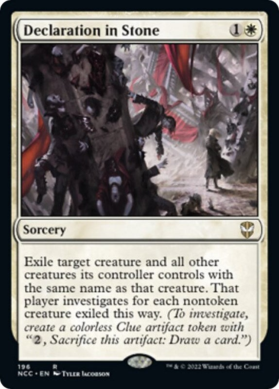 Image for Declaration in Stone (196) [Streets of New Capenna] - Magic: The Gathering