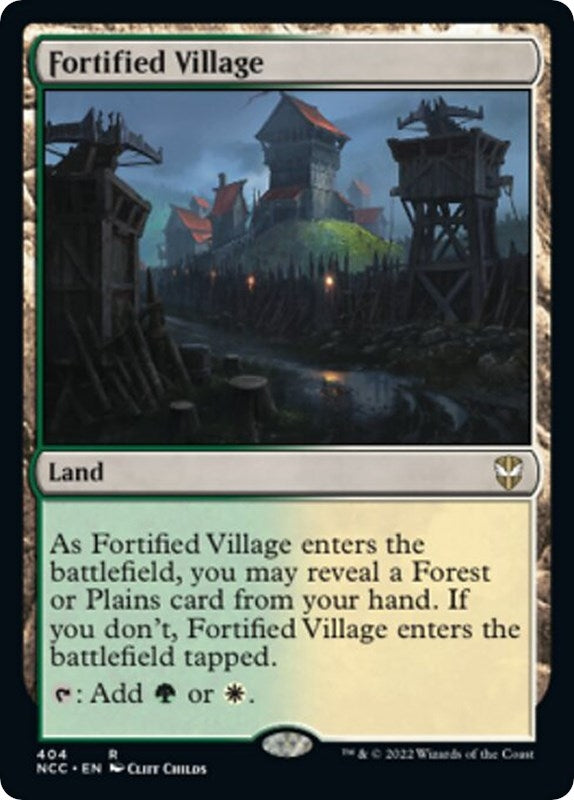 Image for Fortified Village (404) [Streets of New Capenna] - Magic: The Gathering