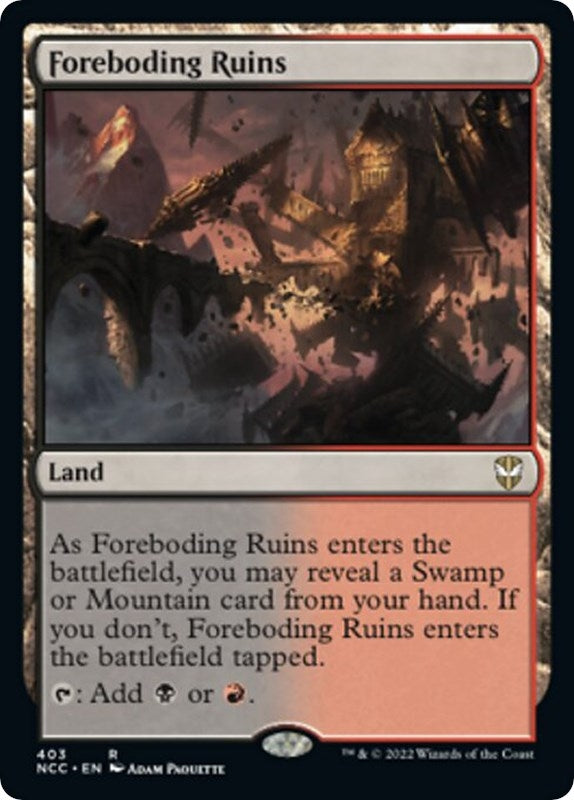 Image for Foreboding Ruins (403) [Streets of New Capenna] - Magic: The Gathering