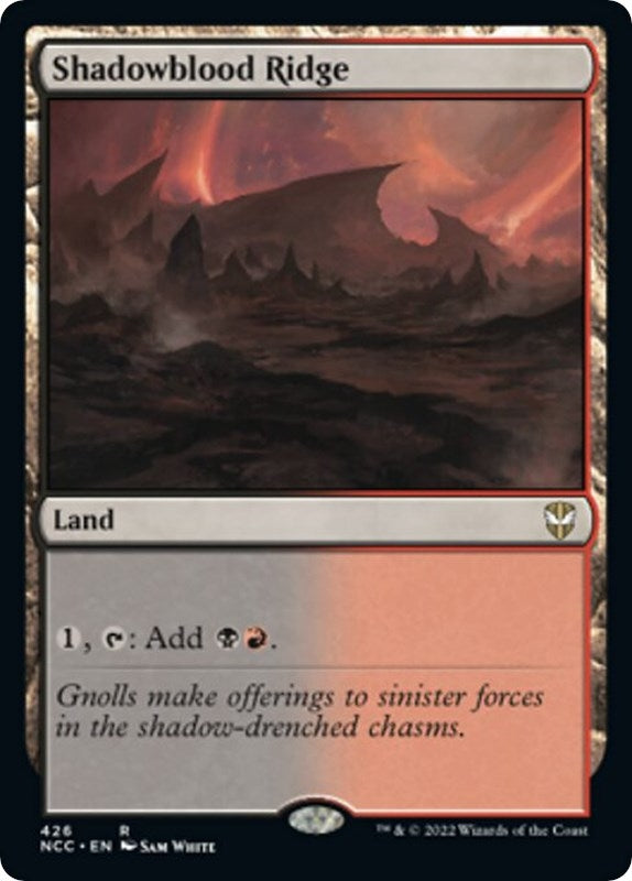 Image for Shadowblood Ridge (426) [Streets of New Capenna] - Magic: The Gathering