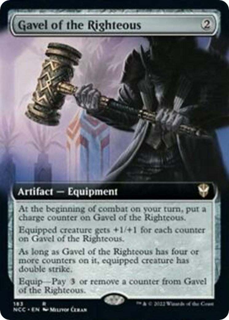 Image for Gavel of the Righteous (Extended Art) (183) [Streets of New Capenna] - Magic: The Gathering