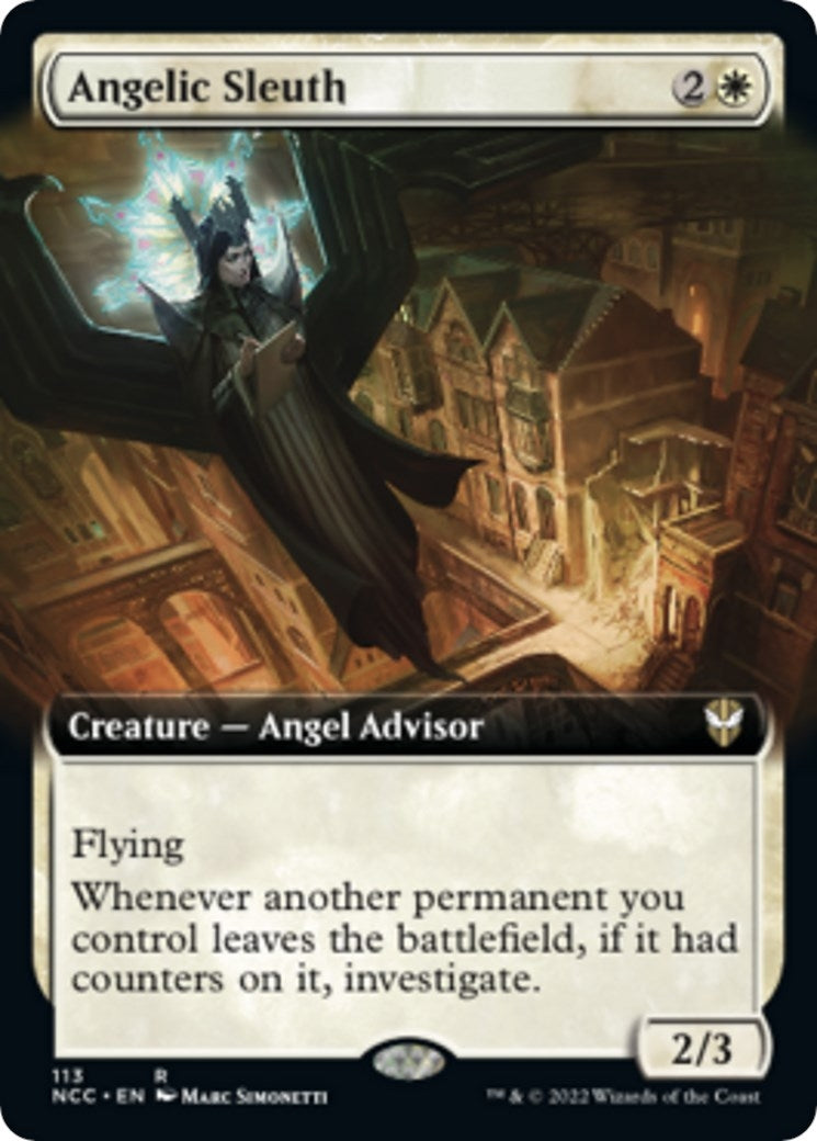 Image for Angelic Sleuth (Extended Art) (113) [Streets of New Capenna] - Magic: The Gathering