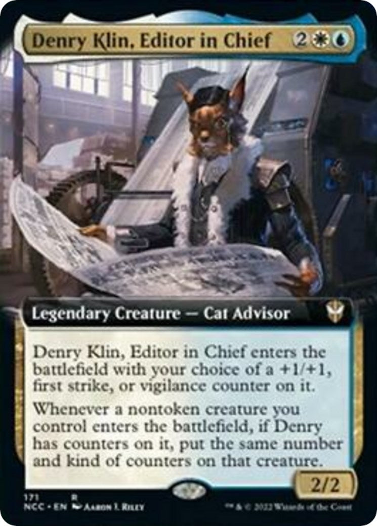 Image for Denry Klin, Editor in Chief (Extended Art) (171) [Streets of New Capenna] - Magic: The Gathering