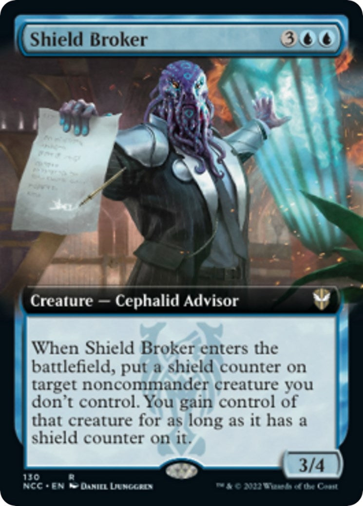 Image for Shield Broker (Extended Art) (130) [Streets of New Capenna] - Magic: The Gathering