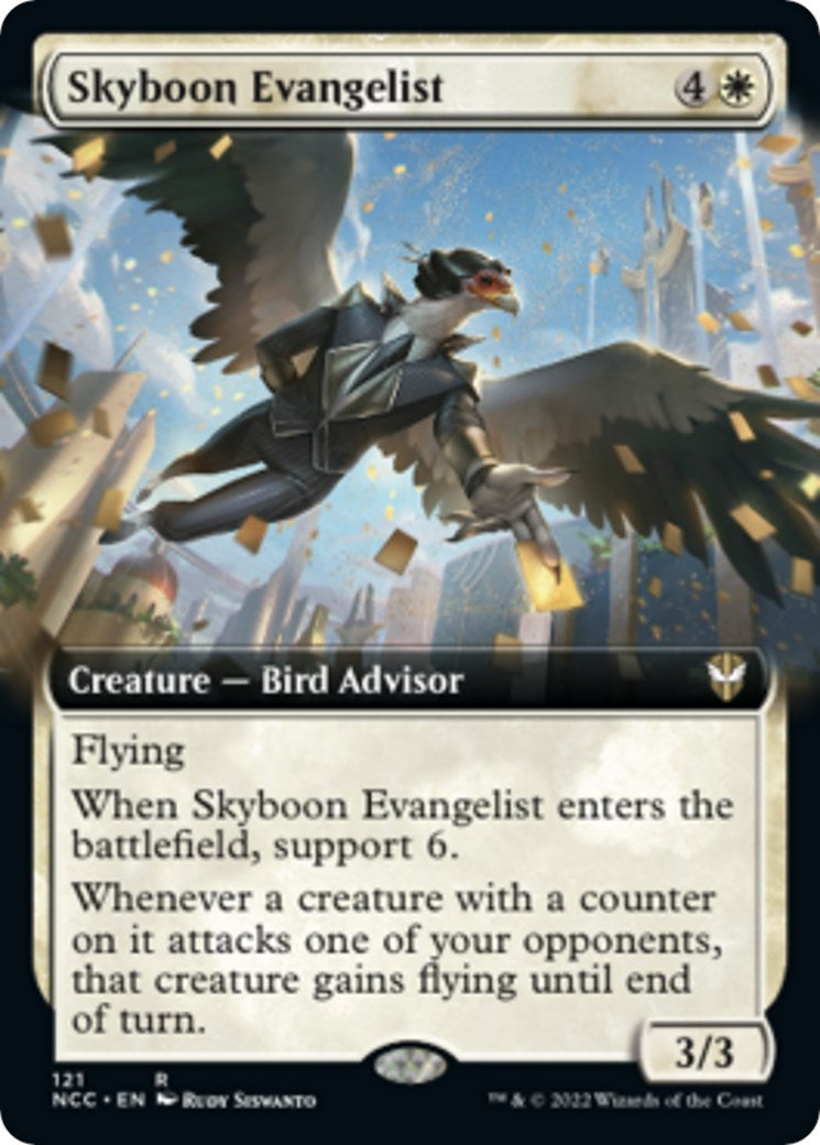 Image for Skyboon Evangelist (Extended Art) (121) [Streets of New Capenna] - Magic: The Gathering