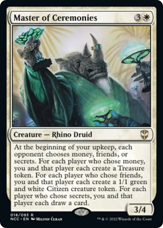 Image for Master of Ceremonies (18) [Streets of New Capenna] - Magic: The Gathering