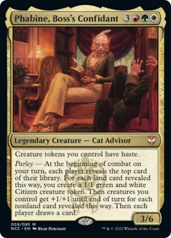 Image for Phabine, Boss's Confidant (9) [Streets of New Capenna] - Magic: The Gathering