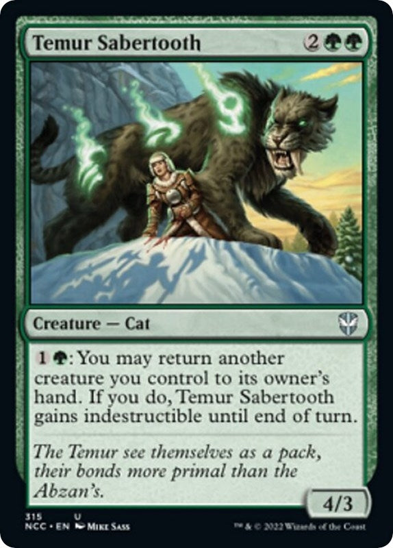 Image for Temur Sabertooth (315) [Streets of New Capenna] - Magic: The Gathering