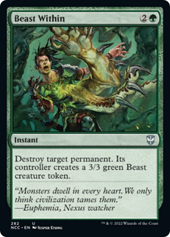 Image for Beast Within (282) [Streets of New Capenna] - Magic: The Gathering