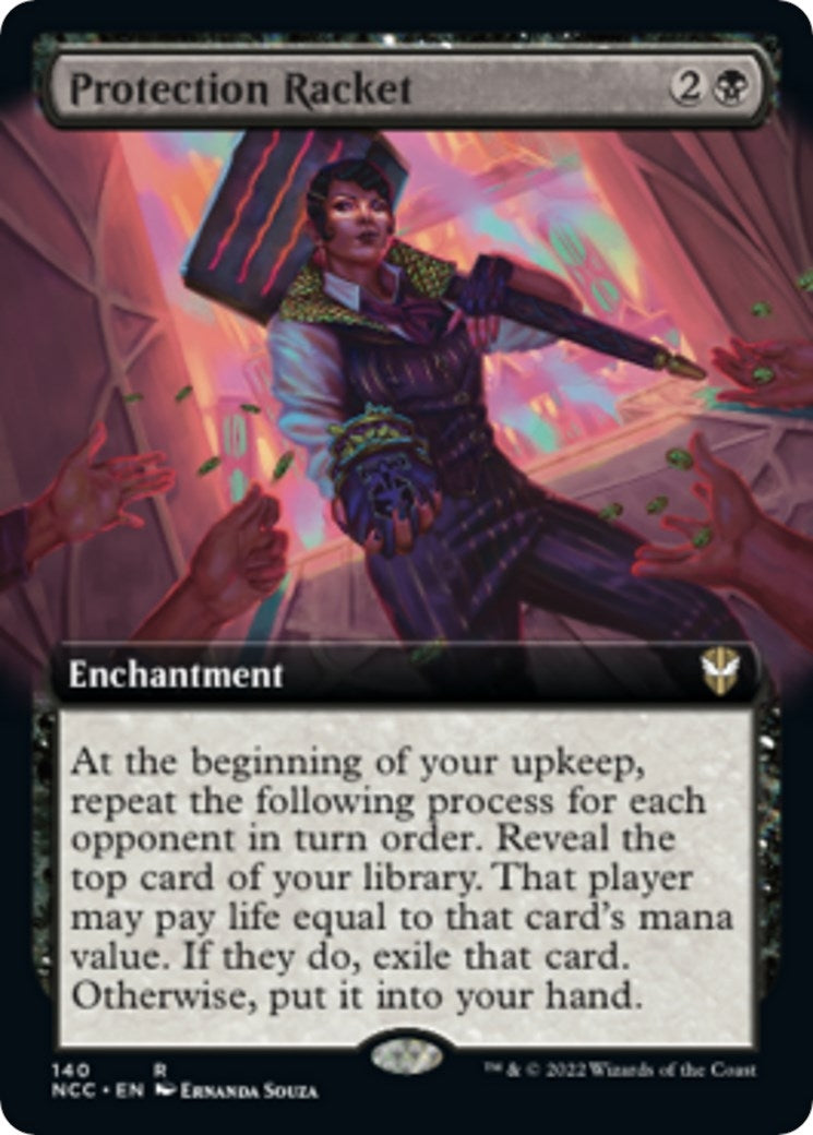 Image for Protection Racket (Extended Art) (140) [Streets of New Capenna] - Magic: The Gathering