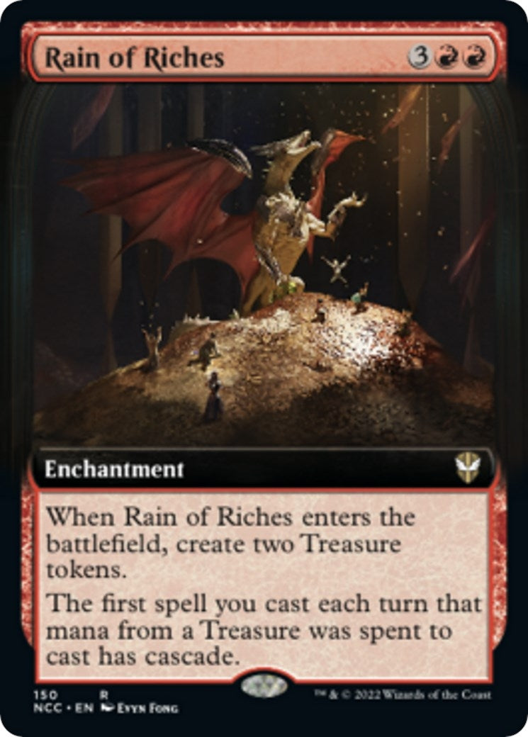 Image for Rain of Riches (Extended Art) (150) [Streets of New Capenna] - Magic: The Gathering