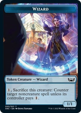 Image for Wizard Token (5) [Streets of New Capenna] - Magic: The Gathering