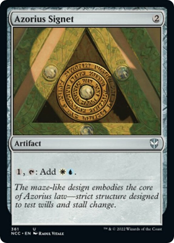 Image for Azorius Signet (361) [Streets of New Capenna] - Magic: The Gathering